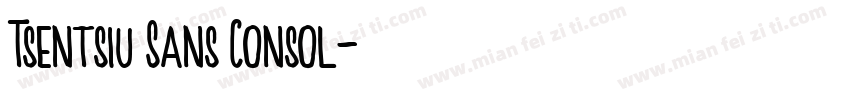 Tsentsiu Sans Consol字体转换